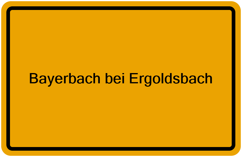 Handelsregisterauszug Bayerbach bei Ergoldsbach